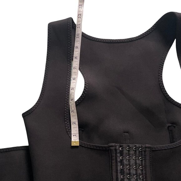 Waist Trainer Vest Corset Trimming Black Workout Tummy Control Cincher Medium - Picture 8 of 14